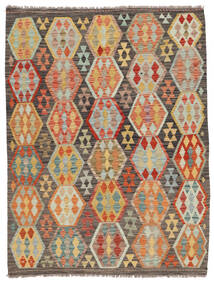 153X200 Tappeto Kilim Afghan Old Style Orientale Marrone/Arancione (Lana, Afghanistan) Carpetvista