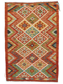  Kilim Afghan Old Style Alfombra 103X152 De Lana Marrón/Rojo Oscuro Pequeño Carpetvista