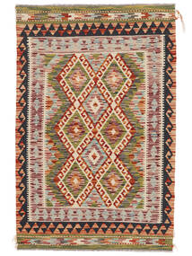 99X153 絨毯 オリエンタル キリム アフガン オールド スタイル 茶色/ベージュ (ウール, アフガニスタン) Carpetvista