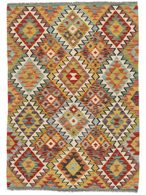 106X160 絨毯 オリエンタル キリム アフガン オールド スタイル 茶色/ダークレッド (ウール, アフガニスタン) Carpetvista