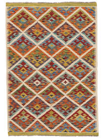  Kelim Afghan Old Style Vloerkleed 100X147 Wol Bruin/Oranje Klein Carpetvista