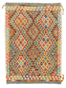  Kilim Afgán Old Style 103X145 Gyapjúszőnyeg Barna/Narancssárga Kicsi Carpetvista