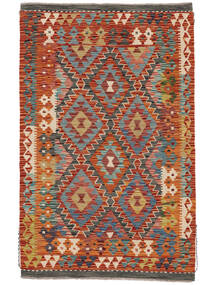 Tapete Kilim Afegão Old Style 99X154 Vermelho Escuro/Cinza Escuro (Lã, Afeganistão)