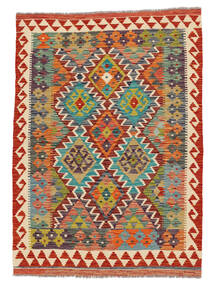  Itämainen Kelim Afghan Old Style Matot Matto 107X148 Musta/Tummanpunainen Villa, Afganistan Carpetvista