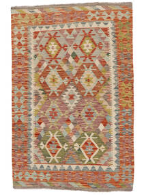 103X157 Tappeto Kilim Afghan Old Style Orientale Marrone/Arancione (Lana, Afghanistan) Carpetvista