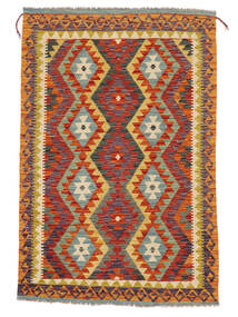 104X156 Tappeto Kilim Afghan Old Style Orientale Rosso Scuro/Arancione (Lana, Afghanistan) Carpetvista