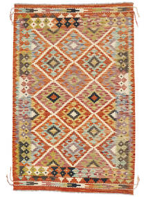 Tapis Kilim Afghan Old Style 98X151 Marron/Rouge Foncé (Laine, Afghanistan)