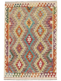 Kilim Afghan Old Style Rug 104X156 Brown/Orange Wool, Afghanistan Carpetvista