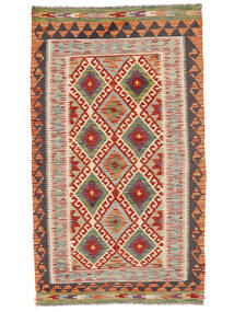 Kelim Afghan Old Stil Teppich 98X167 Braun/Dunkelrot Wolle, Afghanistan Carpetvista