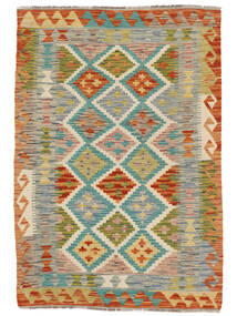 101X147 Kilim Afghan Old Style Rug Oriental Brown/Dark Green (Wool, Afghanistan) Carpetvista