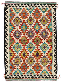 絨毯 オリエンタル キリム アフガン オールド スタイル 103X151 茶色/ブラック (ウール, アフガニスタン)