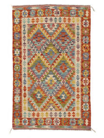 Kilim Afghan Old Style Rug 98X158 Brown/Orange Wool, Afghanistan Carpetvista