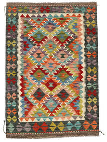 102X148 Kilim Afghan Old Style Rug Oriental Brown/Black (Wool, Afghanistan) Carpetvista