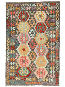 Kelim Afghan Old Style Matot Matto 129X197 Ruskea/Oranssi Villa, Afganistan Carpetvista