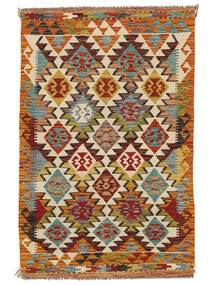 Kelim Afghan Old Style Tæppe 100X155 Brun/Orange Uld, Afghanistan Carpetvista
