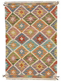 94X144 絨毯 オリエンタル キリム アフガン オールド スタイル 茶色/オレンジ (ウール, アフガニスタン) Carpetvista