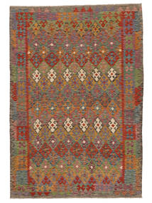  200X288 Kilim Afghan Old Style Rug Wool, Carpetvista