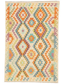 Kelim Afghan Old Stil Teppich 121X180 Beige/Orange Wolle, Afghanistan Carpetvista