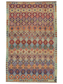 310X500 絨毯 キリム アフガン オールド スタイル オリエンタル 茶色/ダークレッド 大きな (ウール, アフガニスタン) Carpetvista