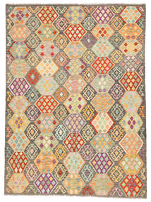 Tappeto Kilim Afghan Old Style 182X246 Marrone/Arancione (Lana, Afghanistan)