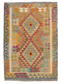 103X150 Kelim Afghan Old Stil Teppich Orientalischer Braun/Orange (Wolle, Afghanistan) Carpetvista