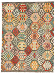Kelim Afghan Old Stil Teppich 178X235 Braun/Grün Wolle, Afghanistan Carpetvista