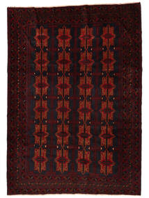  220X312 Beluch Covor Negru/Dark Red Afganistan
 Carpetvista