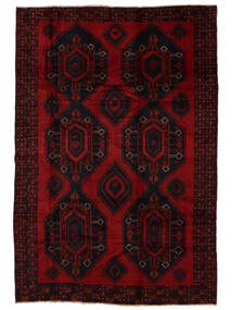  Orientalischer Belutsch Teppich 185X270 Schwarz/Dunkelrot Wolle, Afghanistan Carpetvista