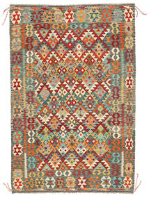 170X251 Kelim Afghan Old Style Teppe Orientalsk Brun/Grønn (Ull, Afghanistan) Carpetvista