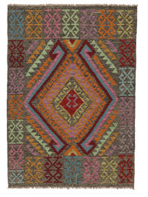 Kilim Afghan Old Style Rug 106X149 Brown/Black Wool, Afghanistan Carpetvista