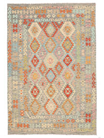 204X300 Kilim Afghan Old Style Rug Oriental Beige/Brown (Wool, Afghanistan) Carpetvista