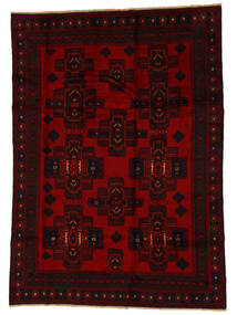 200X277 Alfombra Belouch Oriental Negro/Rojo Oscuro (Lana, Afganistán) Carpetvista