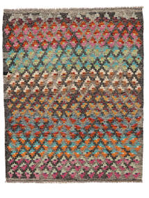  115X142 Kelim Afghan Old Style Matot Matto Tummankeltainen/Tummanpunainen Afganistan Carpetvista