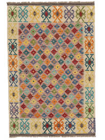  Kilim Afghan Old Style Tappeto 100X151 Di Lana Arancione/Marrone Piccolo Carpetvista