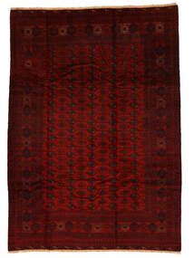 205X290 Dywan Beludż Orientalny Czarny/Ciemnoczerwony (Wełna, Afganistan) Carpetvista