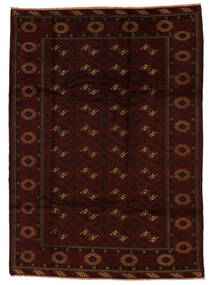 205X282 絨毯 オリエンタル バルーチ ブラック/茶色 (ウール, アフガニスタン) Carpetvista