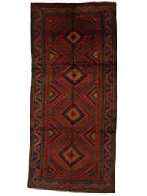 Tapete Oriental Balúchi 162X354 Passadeira Preto/Vermelho Escuro (Lã, Afeganistão)