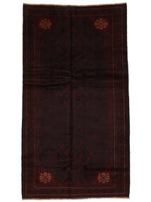 Baluch Rug Rug 145X257 Black Wool, Afghanistan Carpetvista