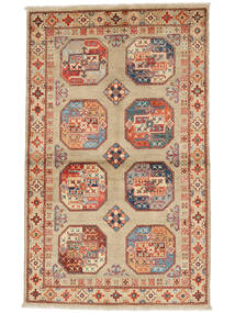  Orientalischer Kazak Fine Teppich 91X149 Orange/Braun Wolle, Afghanistan Carpetvista