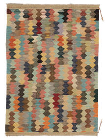 Kilim Ariana Trend Rug 124X175 Brown/Green Wool, Afghanistan Carpetvista