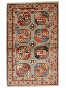  Kazak Fine Rug 94X150 Wool Dark Red/Brown Small Carpetvista