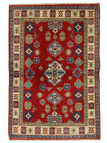 絨毯 オリエンタル カザック Fine 100X149 ダークレッド/ブラック (ウール, アフガニスタン)