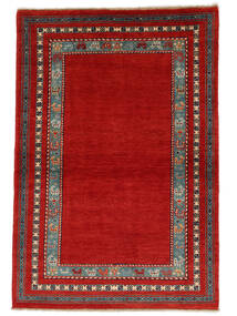  Orientalisk Kazak Fine Matta 98X145 Mörkröd/Svart Ull, Afghanistan Carpetvista
