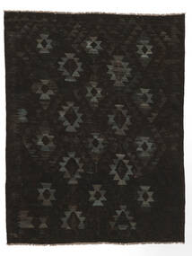 152X196 Kilim Afghan Old Style Rug Oriental Black (Wool, Afghanistan) Carpetvista