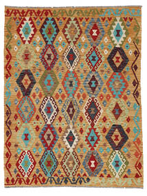  Oriental Kilim Afghan Old Style Rug 156X203 Brown/Dark Red Wool, Afghanistan Carpetvista