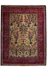 絨毯 タブリーズ Antil 143X190 ブラック/茶色 (ウール, ペルシャ/イラン)