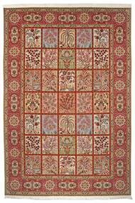 絨毯 オリエンタル タブリーズ 50 Raj 200X299 茶色/ダークレッド (ウール, ペルシャ/イラン)