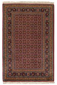 100X150 絨毯 タブリーズ 50 Raj オリエンタル ブラック/ダークレッド (ウール, ペルシャ/イラン)