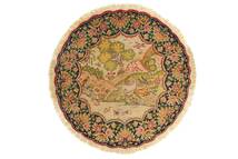  Ø 100 Tabriz 50 Raj Rug Oriental Round (Wool, Persia/Iran)