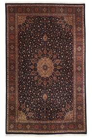 360X540 Täbriz 50 Raj Teppich Orientalischer Schwarz/Dunkelrot Großer (Wolle, Persien/Iran)